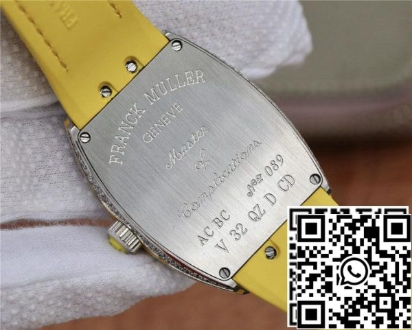 Franck Muller Vanguard Ladies 1 1 Best Edition ABF Factory Yellow Strap US Replica Watch 2829 Franck Muller Vanguard Ladies 1:1 Best Edition ABF Factory Yellow Strap