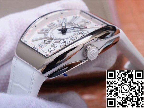 ساعة فرانك مولر فانغارد V 45 V 45 SC DT 5N BC 1 1 Best Edition ZF Factory White Dial Swiss ETA9015 US Replica 3492 ساعة فرانك مولر فانغارد V 45 SC 5N BC 1:1 Best Edition ZF Factory White Dial Swiss ETA9015