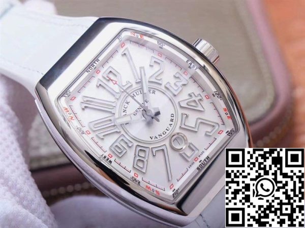 Franck Muller Vanguard V 45 SC DT 5N BC 1 1 Best Edition ZF Factory White Dial Swiss ETA9015 US Replica Watch 7127 Franck Muller Vanguard V 45 SC DT 5N BC 1:1 Best Edition ZF Factory White Dial Swiss ETA9015