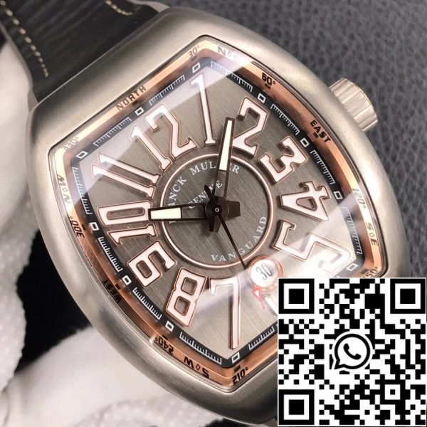 Franck Muller Vanguard V 45 SC DT TT BR 5N 1 1 Best Edition ZF Factory Titanium Metal US Replica Watch 3621 Franck Muller Vanguard V 45 SC DT TT BR 5N 1:1 Best Edition ZF Factory Titanium Metal