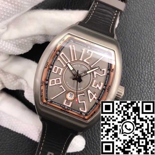 Franck Muller Vanguard V 45 SC DT TT BR 5N 1 1 Best Edition ZF Factory Titanium Metal US Orologio Replica 6308 Franck Muller Vanguard V 45 SC DT TT BR 5N 1:1 Best Edition ZF Factory Titanium Metal