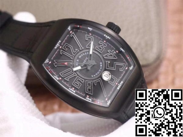 Franck Muller Vanguard V 45 SC DT TT NR BR TT 1 1 Best Edition ZF Factory Black Dial Swiss ETA9015 US Replica Watch 4969 Franck Muller Vanguard V 45 SC DT TT NR BR TT 1:1 Best Edition ZF Factory Black Dial Swiss ETA9015