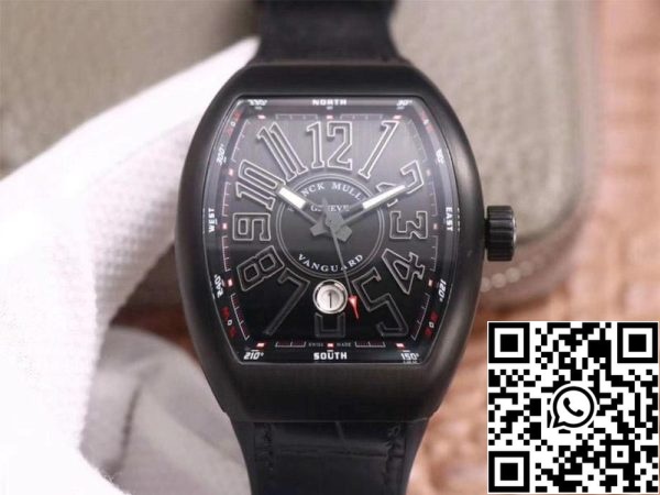 Franck Muller Vanguard V 45 SC DT TT NR BR TT 1 1 Best Edition ZF Factory Black Dial Swiss ETA9015 US Replica Watch 8199 Franck Muller Vanguard V 45 SC DT TT NR BR TT 1:1 Best Edition ZF Factory Black Dial Swiss ETA9015