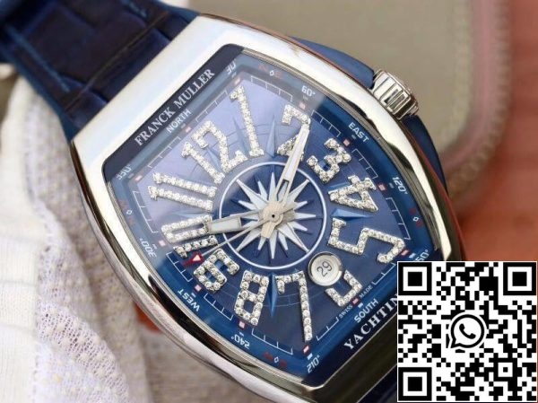 Franck Muller Vanguard V45 Синий Циферблат 1 1 Лучшее издание Швейцарский ETA2824 Синий Dia США Реплика Смотреть 1043 Franck Muller Vanguard V45 Синий Циферблат 1:1 Лучшее издание Швейцарский ETA2824 Синий Dia