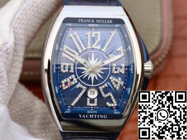 Franck Muller Vanguard V45 Синий Циферблат 1 1 Лучшее издание Швейцарский ETA2824 Blue Dia США Реплика Смотреть 4854 Franck Muller Vanguard V45 Синий Циферблат 1:1 Лучшее издание Швейцарский ETA2824 Blue Dia