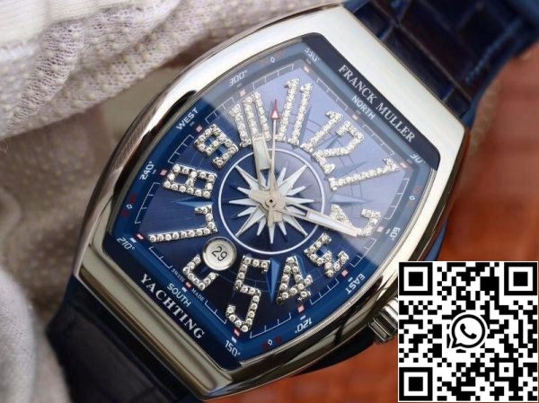 Franck Muller Vanguard V45 Blue Dial 1 1 Най-доброто издание швейцарски ETA2824 Blue Dia САЩ реплика часовник 5729 Franck Muller Vanguard V45 Blue Dial 1: 1 Най-доброто издание швейцарски ETA2824 Blue Dia