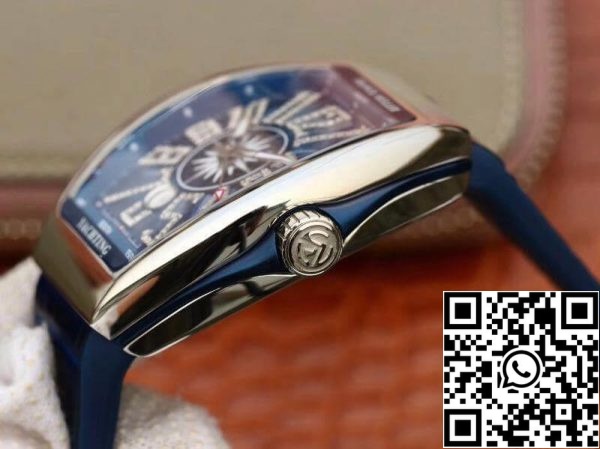 Franck Muller Vanguard V45 Blue Dial 1 1 Best Edition Swiss ETA2824 Blue Dia US Replique Montres 5773 Franck Muller Vanguard V45 Blue Dial 1:1 Best Edition Swiss ETA2824 Blue Dia