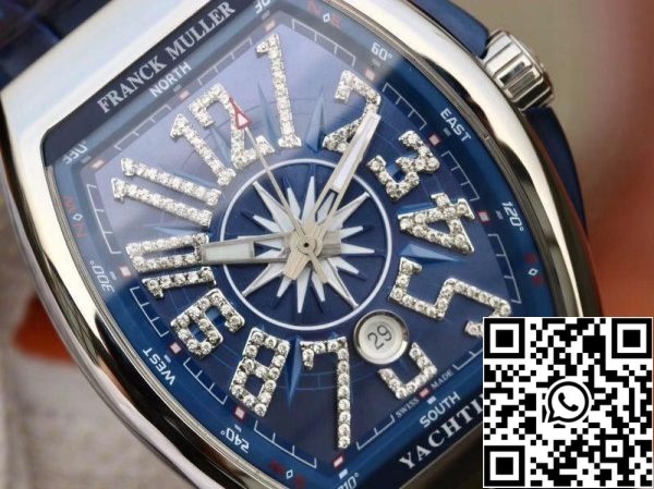 Franck Muller Vanguard V45 Blue Dial 1 1 Best Edition Swiss ETA2824 Blue Dia US Replica Watch 8747 Franck Muller Vanguard V45 Blue Dial 1:1 Best Edition Swiss ETA2824 Blue Dia