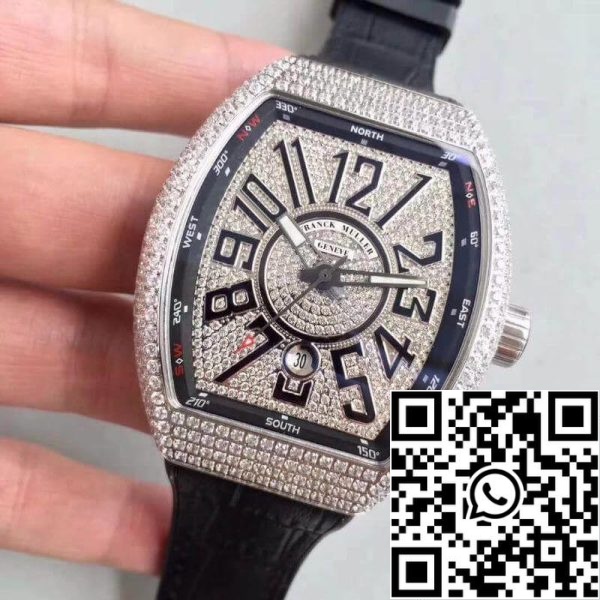 Franck Muller Vanguard V45 SC DT 1 1 Best Edition Swiss ETA2824 2 Diamonds Dial US Replique Montres 2062 Franck Muller Vanguard V45 SC DT 1:1 Best Edition Swiss ETA2824-2 Diamonds Dial