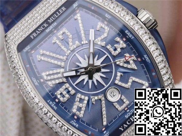 Franck Muller Vanguard V45 SC DT AC BL 1 1 Beste Ausgabe Schweizer ETA2824 2 US Replica Uhr 6544 Franck Muller Vanguard V45.SC.DT.AC.BL 1:1 Beste Ausgabe Schweizer ETA2824-2