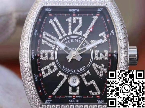 Franck Muller Vanguard V45 SC DT D NBR CD 5N NR 1 1 Best Edition Swiss ETA2824 2 US Replique Montres 2360 Franck Muller Vanguard V45.SC.DT.D.NBR.CD.5N.NR 1:1 Best Edition Swiss ETA2824-2