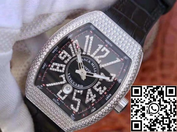 Franck Muller Vanguard V45 SC DT D NBR CD 5N NR 1 1 Best Edition Swiss ETA2824 2 US Replica Watch 574 Franck Muller Vanguard V45.SC.DT.D.NBR.CD.5N.NR 1:1 Best Edition Swiss ETA2824-2