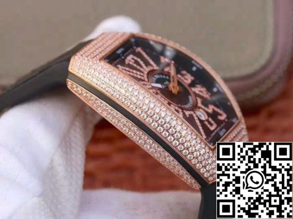 Franck Muller Vanguard V45 SC DT D NBR CD 5N NR 1 1 Best Edition Swiss ETA2824 2 rosegold US Replica Watch 26 Franck Muller Vanguard V45.SC.DT.D.NBR.CD.5N.NR 1:1 Best Edition Swiss ETA2824-2 rosegold