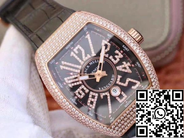 Franck Muller Vanguard V45 SC DT D NBR CD 5N NR 1 1 Best Edition Swiss ETA2824 2 oro rosa Orologio replica US 938 Franck Muller Vanguard V45.SC.DT.D.NBR.CD.5N.NR 1:1 Best Edition Swiss ETA2824-2 oro rosa