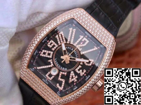 Franck Muller Vanguard V45 SC DT D NBR CD 5N NR 1 1 Best Edition Swiss ETA2824 2 rosegold US Replica Klocka 9931 Franck Muller Vanguard V45.SC.DT.D.NBR.CD.5N.NR 1:1 Best Edition Swiss ETA2824-2 rosegold