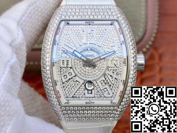 Franck Muller Vanguard V45 SC DT D NBR CD 5N NR 1 1 Beste Ausgabe Schweizer ETA2824 US Replica Uhr 1858 Franck Muller Vanguard V45.SC.DT.D.NBR.CD.5N.NR 1:1 Beste Ausgabe Schweizer ETA2824