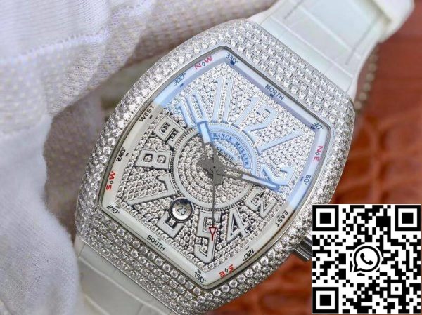 Franck Muller Vanguard V45 SC DT D NBR CD 5N NR 1 1 Melhor Edição Suíça ETA2824 US Réplica Relógio 5823 Franck Muller Vanguard V45.SC.DT.D.NBR.CD.5N.NR 1:1 Melhor Edição Suíça ETA2824