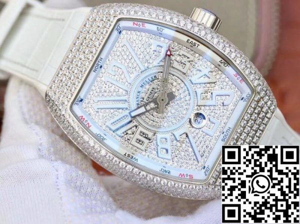 Franck Muller Vanguard V45 SC DT D NBR CD 5N NR 1 1 Melhor Edição Suíça ETA2824 US Réplica Relógio 68 Franck Muller Vanguard V45.SC.DT.D.NBR.CD.5N.NR 1:1 Melhor Edição Suíça ETA2824