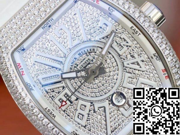 Franck Muller Vanguard V45 SC DT D NBR CD 5N NR 1 1 Best Edition Swiss ETA2824 US Replica Watch 8540 Franck Muller Vanguard V45.SC.DT.D.NBR.CD.5N.NR 1:1 Best Edition Swiss ETA2824