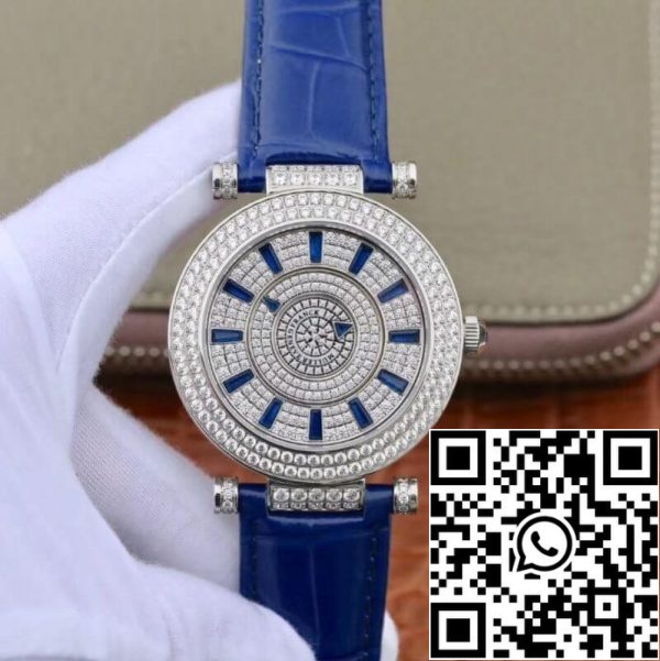 Franck Muller White Gold Double Mystery DM42D2RCD GS Factory 1 1 Best Edition Diamond Watch Swiss FM 800 US Replica Watch 3033 Franck Muller White Gold Double Mystery DM42D2RCD GS Factory 1:1 Best Edition Diamond Watch Swiss FM.800