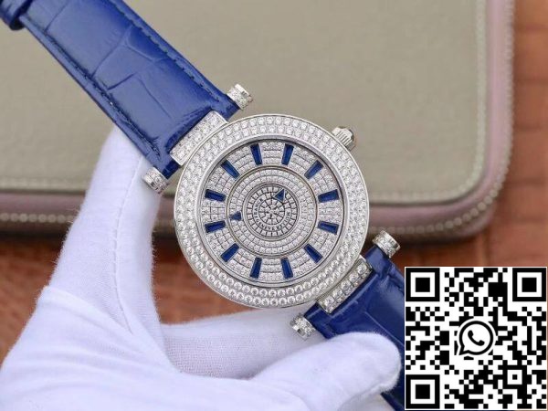 Franck Muller White Gold Double Mystery DM42D2RCD GS Factory 1:1 Best Edition Diamond Watch Swiss FM 800 US Replica Watch 7052 Franck Muller White Gold Double Mystery DM42D2RCD GS Factory 1:1 Best Edition Diamond Watch Swiss FM.800