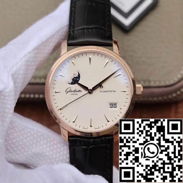 Glashutte Original Senator 1 36 04 04 04 02 01 Moonphase 18K Rosegold 1 1 Best Edition Swiss ETA36 03 White Dial US Replica Watch 9515 Glashutte Original Senator 1-36-04-04-02-01 Moonphase 18K Rosegold 1:1 Best Edition Swiss ETA36-03 White Dial