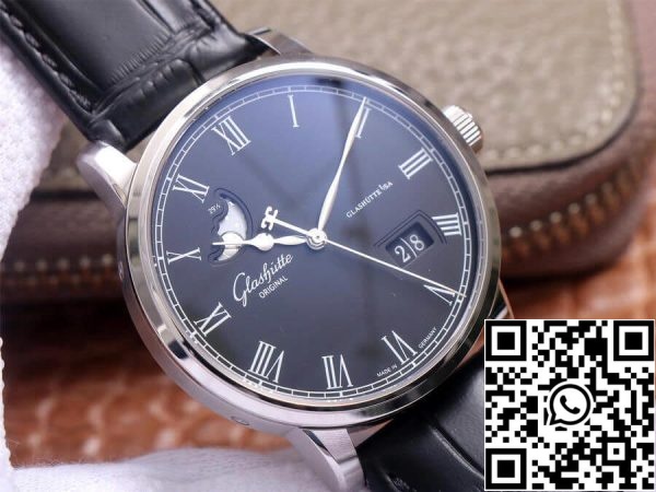 Glashutte Senator 1 36 04 1 1 Melhor Edição V9 Fábrica Mostrador Azul EUA Réplica Relógio 9609 Glashutte Senator 1-36-04 1:1 Melhor Edição V9 Fábrica Mostrador Azul