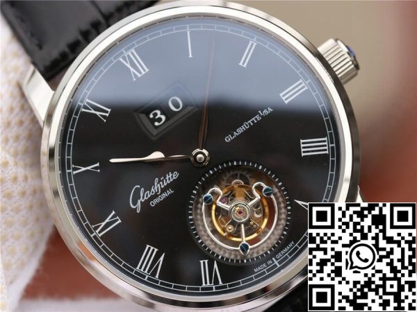 Glashutte Senator Tourbillon 1 94 03 04 04 04 1 1 Cea mai bună ediție R8 Factory V3 Black Leather Strap US Replica Watch 4861 Glashutte Senator Tourbillon 1-94-03-04-04-04 1:1 Cea mai bună ediție R8 Factory V3 Black Leather Strap