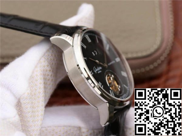 Glashutte Senator Tourbillon 1 94 03 04 04 04 1 1 Лучшее издание R8 Завод V3 черный кожаный ремешок США Реплика часы 7747 Glashutte Senator Tourbillon 1-94-03-04-04-04 1:1 Лучшее издание R8 Завод V3 черный кожаный ремешок