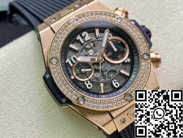 Hublot BIG BANG 421 OX 1180 RX 1104 1 1 Migliore Edizione ZF Fabbrica Scheletro Quadrante US Replica Orologio 5905 Hublot BIG BANG 421.OX.1180.RX.1104 1:1 Migliore Edizione ZF Fabbrica Scheletro Quadrante