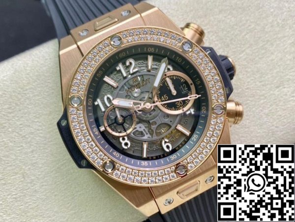 Hublot BIG BANG 421 OX 1180 RX 1104 1 1 Migliore Edizione ZF Fabbrica Scheletro Quadrante US Replica Orologio 688 Hublot BIG BANG 421.OX.1180.RX.1104 1:1 Migliore Edizione ZF Fabbrica Scheletro Quadrante