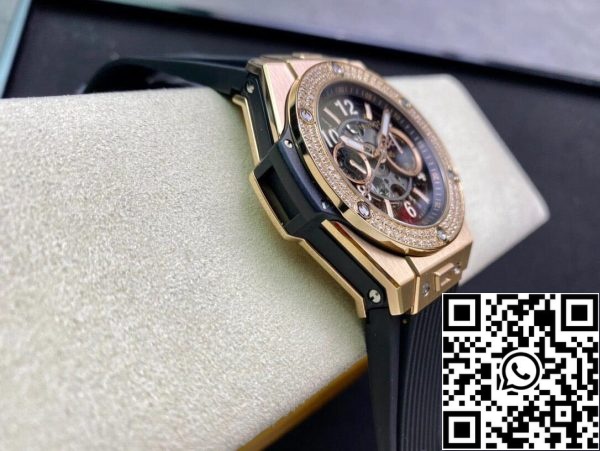 Hublot BIG BANG 421 OX 1180 RX 1104 1 1 Migliore Edizione ZF Fabbrica Scheletro Quadrante US Replica Orologio 7827 Hublot BIG BANG 421.OX.1180.RX.1104 1:1 Migliore Edizione ZF Fabbrica Scheletro Quadrante