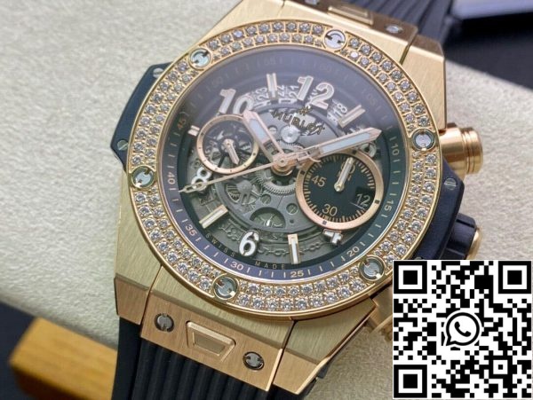 Hublot BIG BANG 421 OX 1180 RX 1104 1 1 Migliore Edizione ZF Fabbrica Scheletro Quadrante US Replica Orologio 9447 Hublot BIG BANG 421.OX.1180.RX.1104 1:1 Migliore Edizione ZF Fabbrica Scheletro Quadrante