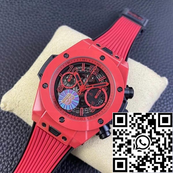 Hublot BIG BANG Unico 411 CF 8513 RX 1 1 Best Edition BB Factory Red Ceramics US Replica Watch 1849 Hublot BIG BANG Unico 411.CF.8513.RX 1:1 Best Edition BBF Factory Red Ceramics