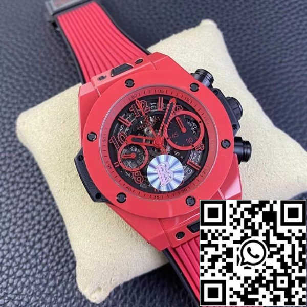 Hublot BIG BANG Unico 411 CF 8513 RX 1 1 Best Edition BB Factory Red Ceramics US Replica Watch 3597 Hublot BIG BANG Unico 411.CF.8513.RX 1:1 Best Edition BBF Factory Red Ceramics