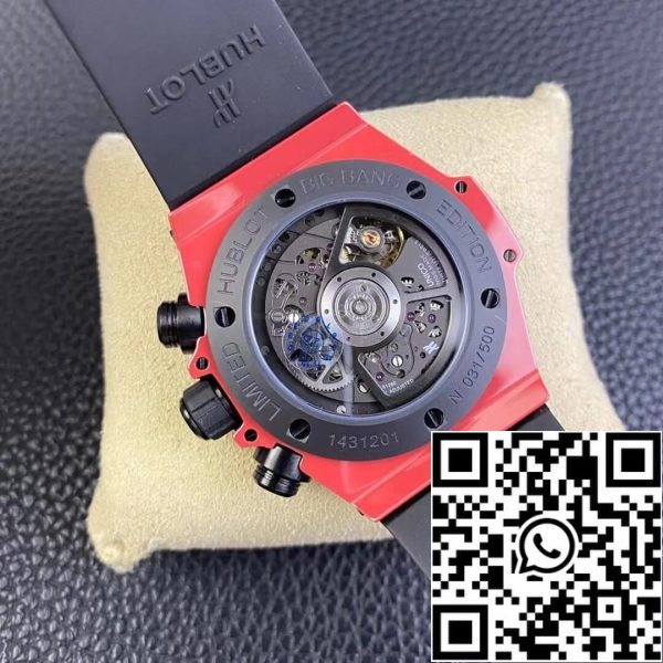 Hublot BIG BANG Unico 411 CF 8513 RX 1 1 Best Edition BB Factory Red Ceramics US Replica Watch 7807 Hublot BIG BANG Unico 411.CF.8513.RX 1:1 Best Edition BBF Factory Red Ceramics