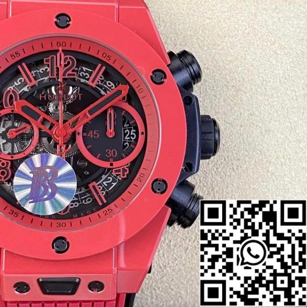 Hublot BIG BANG Unico 411 CF 8513 RX 1 1 Mejor Edición BB Fábrica Cerámica Roja EE.UU. Reloj Replica 8485 Hublot BIG BANG Unico 411.CF.8513.RX 1:1 Mejor Edición BBF Fábrica Cerámica Roja