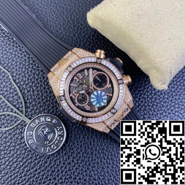 Hublot BIG BANG Unico 421 OX 1180 RX 0904 1 1 Лучшее издание BB завод алмазов случае США Реплика Смотреть 2722 Hublot BIG BANG Unico 421.OX.1180.RX.0904 1:1 Лучшее издание BBF завод алмазов случае