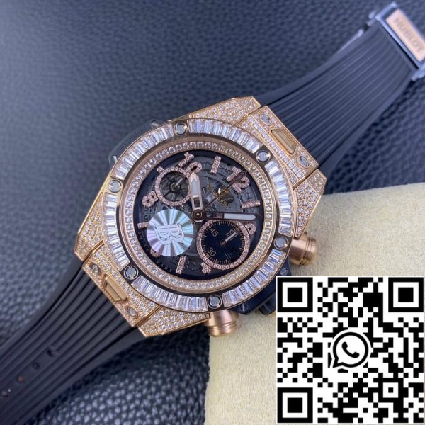 Hublot BIG BANG Unico 421 OX 1180 RX 0904 1 1 Най-доброто издание BB Фабрика диамант случай САЩ реплика часовник 3796 Hublot BIG BANG Unico 421.OX.1180.RX.0904 1: 1 Най-доброто издание BBF Фабрика диамант случай