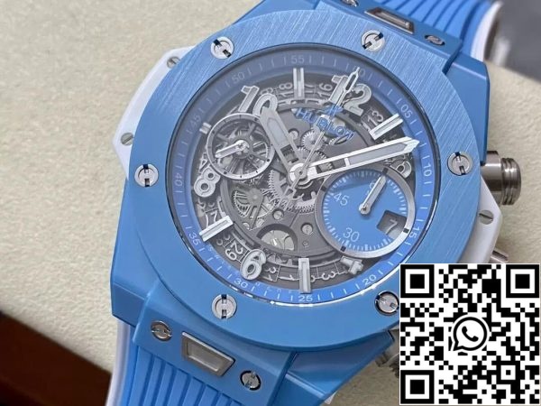 Hublot BIG BANG Unico 441 EX 5120 RX 1 1 Best Edition BB Factory Skeleton Dial US Replica óra 4541 Hublot BIG BANG Unico 441.EX.5120.RX 1:1 Best Edition BBF Factory Skeleton Dial