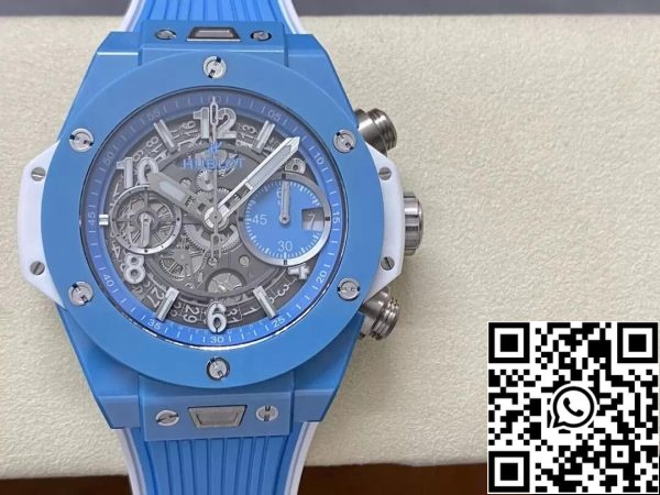 Hublot BIG BANG Unico 441 EX 5120 RX 1 1 Best Edition BB Factory Skeleton Dial US Replica óra 9307 Hublot BIG BANG Unico 441.EX.5120.RX 1:1 Best Edition BBF Factory Skeleton Dial