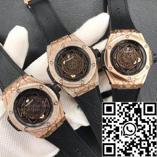 Hublot Big Bang 1 1 Best Edition WWF Factory Gold Full Diamond Case US Replica Watch 3307 Hublot Big Bang 1: 1 Best Edition WWF Factory Gold Full Diamond Case