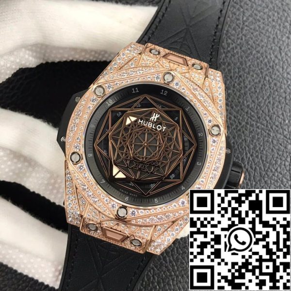 Hublot Big Bang 1 1 Najboljša izdaja WWF Factory zlato polno Diamond primeru ZDA replika Watch 4174 Hublot Big Bang 1: 1 Najboljša izdaja WWF Factory zlato polno Diamond primeru