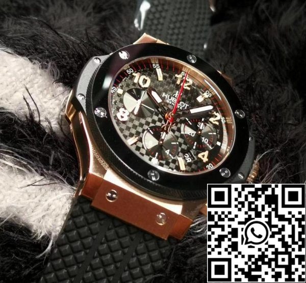 Hublot Big Bang 301 PB 131 RX 1 1 Legjobb kiadás V6 Gyár Rose Gold Swiss HUB4100 US Replica Watch 1906 Hublot Big Bang 301.PB.131.RX 1:1 Legjobb kiadás V6 Gyár Rose Gold Swiss HUB4100