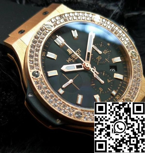 Hublot Big Bang 301 PX 1180 RX 1104 1 1 Melhor Edição V6 Fábrica Ouro Rosa Diamante Suíço HUB4100 US Réplica Relógio 1073 Hublot Big Bang 301.PX.1180.RX.1104 1:1 Melhor Edição V6 Fábrica Ouro Rosa Diamante Suíço HUB4100