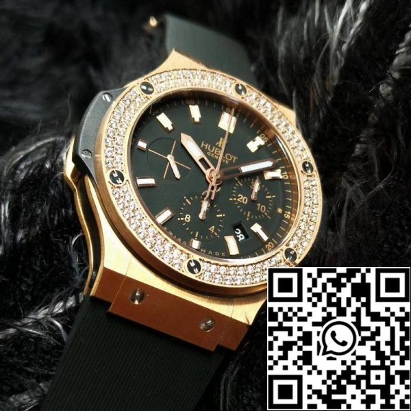 Hublot Big Bang 301 PX 1180 RX 1104 1 1 Best Edition V6 Factory Rose Gold Diamond Swiss HUB4100 US Replica Watch 3951 Hublot Big Bang 301.PX.1180.RX.1104 1:1 Best Edition V6 Factory Rose Gold Diamond Swiss HUB4100