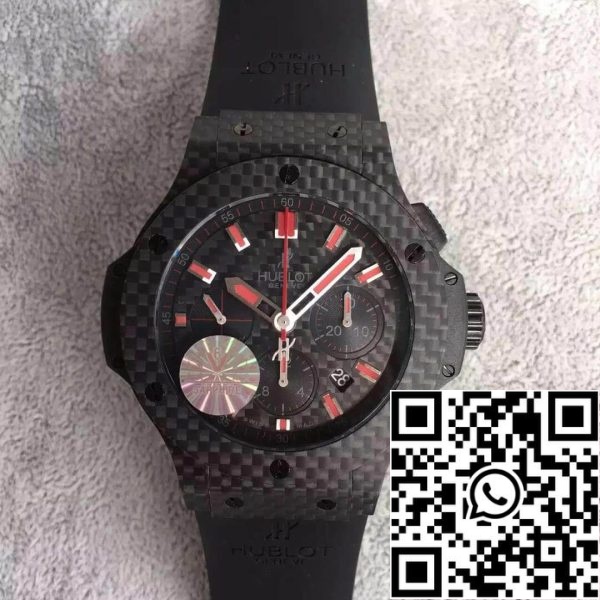 Hublot Big Bang 301 QX 1724 RX 1 1 Best Edition V6 Factory Carbon Fiber ZDA replika Watch 4240 Hublot Big Bang 301.QX.1724.RX 1: 1 Best Edition V6 Factory Carbon Fiber