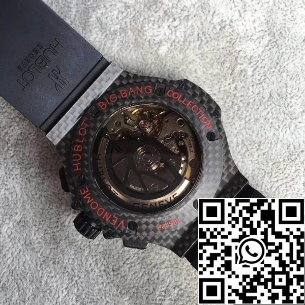 Hublot Big Bang 301 QX 1724 RX 1 1 Best Edition V6 Gyár Carbon Fiber US Replica óra 4603 Hublot Big Bang 301.QX.1724.RX 1:1 Best Edition V6 Gyár Carbon Fiber