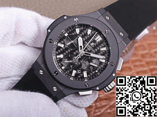 Hublot Big Bang 301 QX 1724 RX 1:1 Best Edition V6 Factory Carbon Fiber US Replica Zegarek 6485 Hublot Big Bang 301.QX.1724.RX 1:1 Best Edition V6 Factory Carbon Fiber