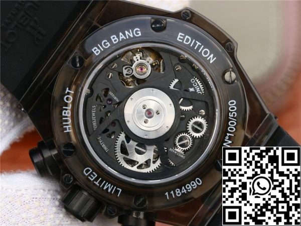 Hublot Big Bang 411 JX 4802 RT 1 1 Лучшее издание черный корпус черный ремешок США Реплика Смотреть 832 Hublot Big Bang 411.JX.4802.RT 1:1 Лучшее издание черный корпус черный ремешок